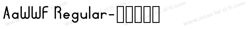 AaWWF Regular字体转换